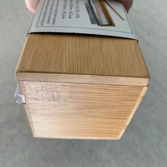 Lipper International Bamboo Single Wrap Dispenser With Cutter #8063 *New* - Picture 6 of 8